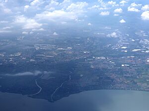 Calamba City from air (Laguna; 10-19-2022)