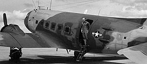 Captain James Clapper Following His Flying Mission on Douglas EC-47 Skytrain