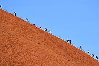 Climbing Uluru July 2017