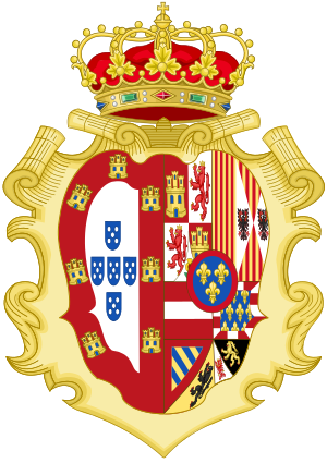 Coat of Arms of Mariana Victoria of Spain, Queen of Portugal