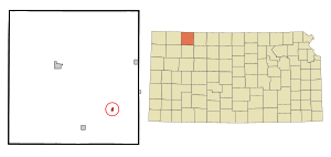 Location within Decatur County and Kansas