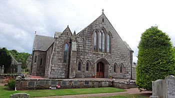 Dunnottar Church, Stonehaven, Aberdeenshire. East facing frontage