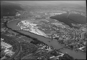 ETH-BIB-Birsfelden, Kraftwerk Birsfelden und Bau der Schleuse mit oberen und unteren Vorhäfen-LBS H1-016807