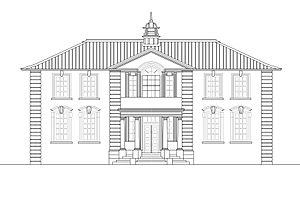 Elevation of block A