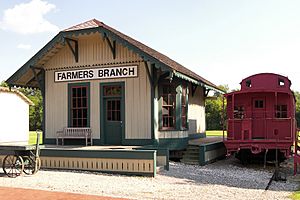 Farmers branch railroad depot 2013