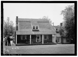 Historic American Buildings Survey R. Merritt Lacey, Photographer May 20, 1936 EXTERIOR - NORTH ELEVATION - Albert J. Zabriskie House, Glen Avenue, Paramus, Bergen County, NJ HABS NJ,2-PARA,4-3