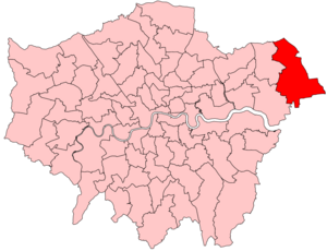 Hornchurch and Upminster 2023 Constituency.svg