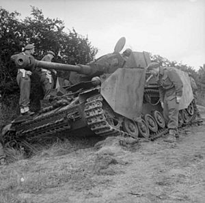 Knocked out German Mk IV tank