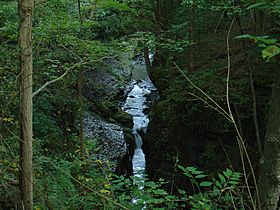 Water through gorge