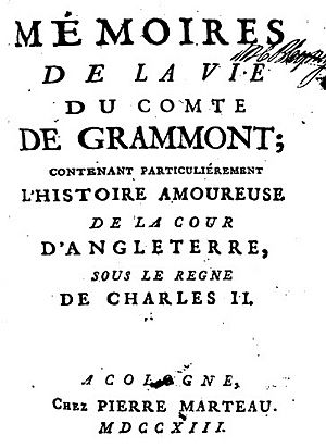 Mémoires de la vie du comte de Grammont