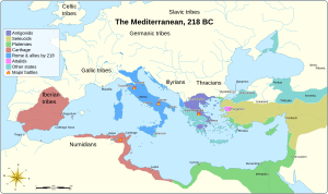 Mediterranean at 218 BC-en