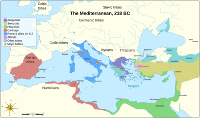 Mediterranean at 218 BC-en