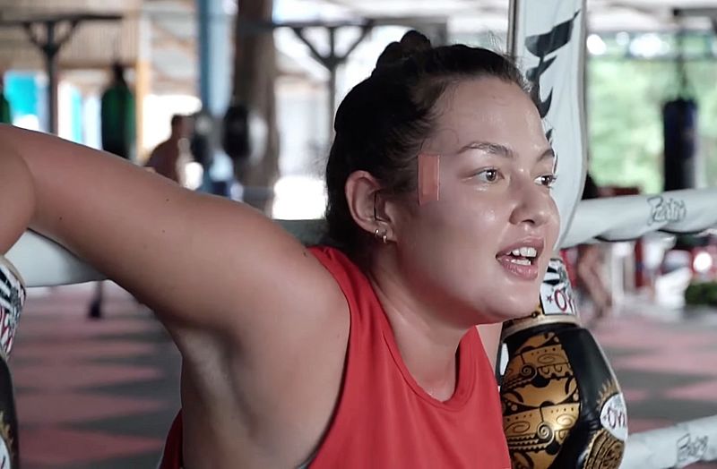 Mia Kang tired on UPROXX