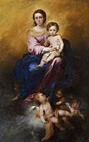 Murillo, Bartolomé Estéban - The Madonna of the Rosary - Google Art Project