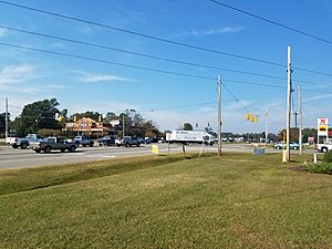 Central junction in Murrayville at Murrayville Road and NC Highway 132