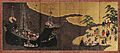 Nanban Byobu Folding Screen Carrack Portuguese Traders in Nagasaki by Kano Domi