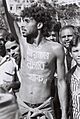Noor Hossain at 10 November 1987 protest for democracy in Dhaka (03)