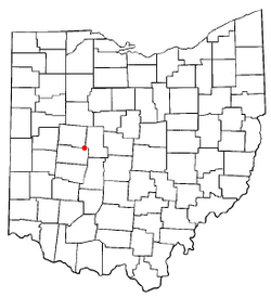 Location of North Lewisburg, Ohio