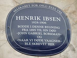 Plaque to Ibsen, Oslo