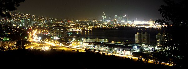 Port of Spain Skyline at Night