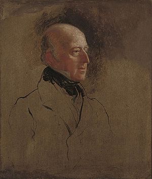 Portrait study of Admiral Sir Edward Codrington 1835