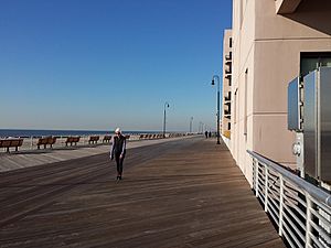 Post Sandy Boardwalk In Long Beach NY