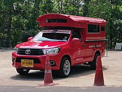Red Car Chiang Mai at Wat Phra That Doi Kham