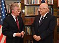 Reuven Rivlin with John Bolton (9475)