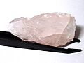 Rose quartz SiO2 locality - Dolní Bory, Czech Republic (50660502442)
