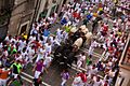 Running of the Bulls on Estafeta Street
