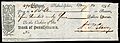 ST.CLAIR, Arthur (signed check)