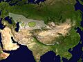 Saiga tatarica historic&current distribution
