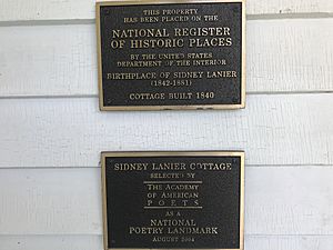Sidney Lanier Cottage historical
