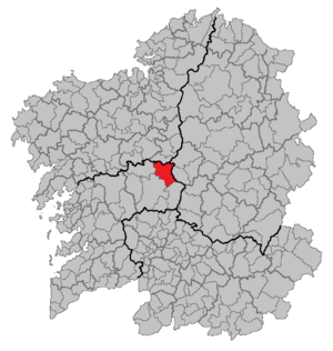 Location of Agolada within Galicia