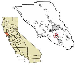Location of Cotati in Sonoma County, California