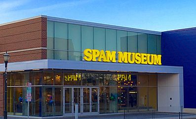 Spam Museum in evening