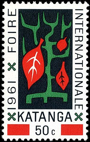 Stamp Katanga 1961 fair 50c