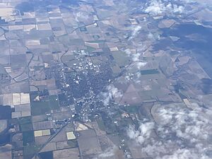 Stuttgart, Arkansas April 2022 from Airplane