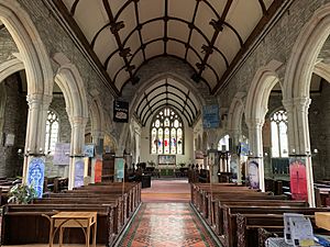 The nave of St Andrew's Church, Buckland Monachorum