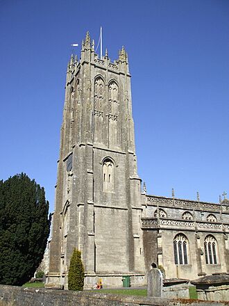 Tower, St Peter's Church, Evercreech (geograph 2433372 by nick macneill).jpg