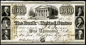 US-$1000-Bank of the United States (due 15-Dec-1840)