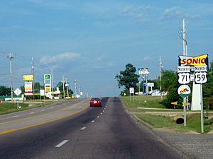 US 59 and US 71 in Mena, Arkansas