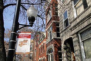 Ukrainian Village Street Scene - Chicago - Illinois - USA
