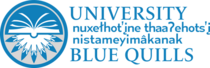 University nuhelotʼįne thaiyotsʼį nistameyimâkanak Blue Quills logo.png