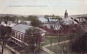 View from Tower of Phillips Church, Exeter, NH