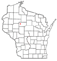 Location of Cleveland, Taylor County, Wisconsin
