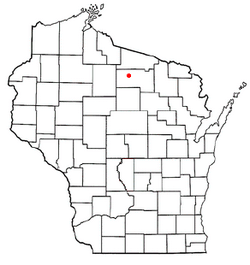 Location of Hazelhurst, Wisconsin