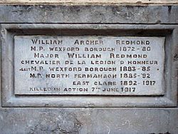 William Archer Redmond plaque, Wexford city