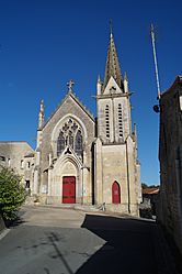 The church of Saint-Vincent, in L'Orbrie