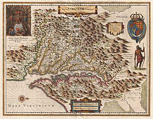 1630 Hondius Map of Virginia and the Chesapeake - Geographicus - NovaVirginiaeTabula-hondius-1630